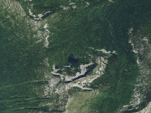 Aerial image of Bottleneck Lake
