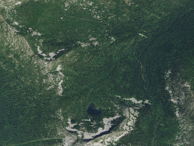 Aerial image of Bottleneck Lake