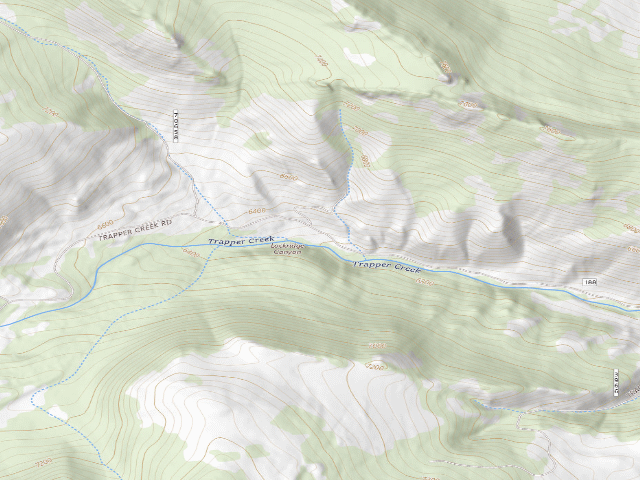 USGS topographic map of Bottom Of Primitive Road