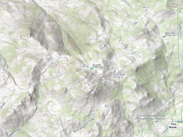 USGS topographic map of Boulder Basin Cg