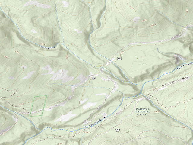 USGS topographic map of Boulder Creek 10