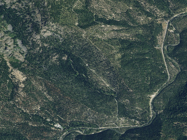 Aerial image of Boulder Creek Horse Camp