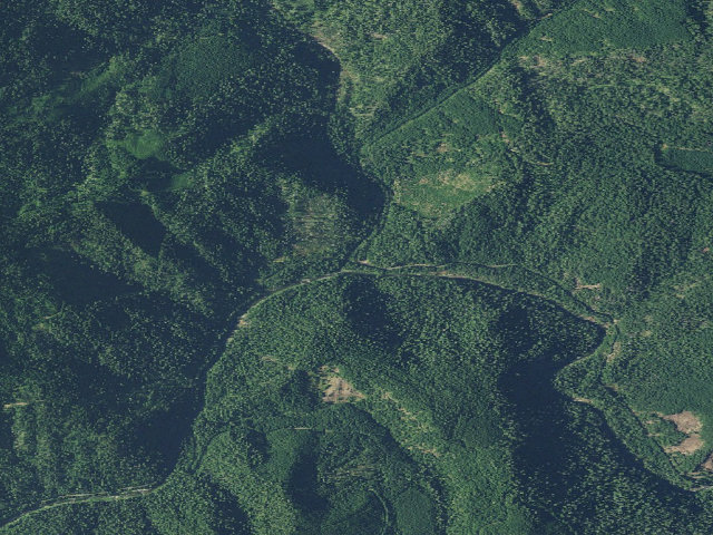 Aerial image of Boulder Creek