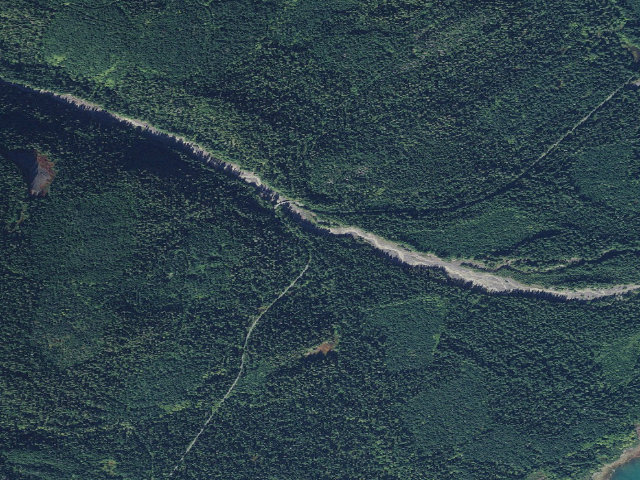 Aerial image of Boulder Creek