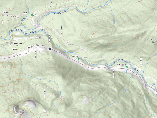 USGS topographic map of Boulder Flat