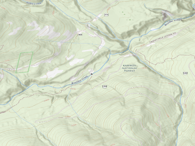 USGS topographic map of Boulder Gaging