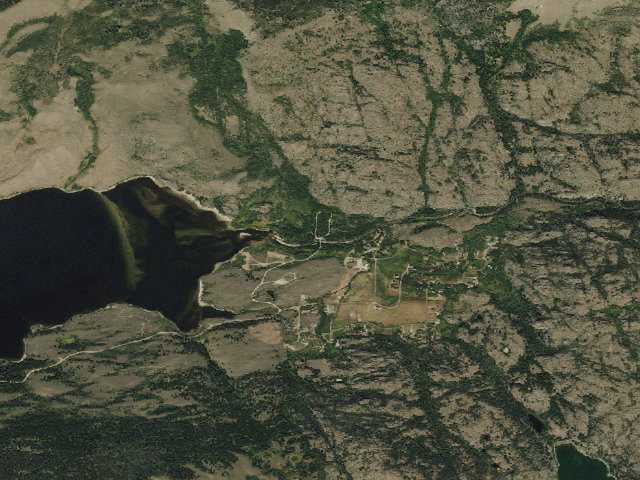 Aerial image of Boulder Lake Campground
