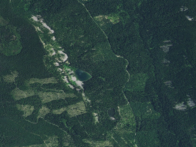 Aerial image of Boulder Lake