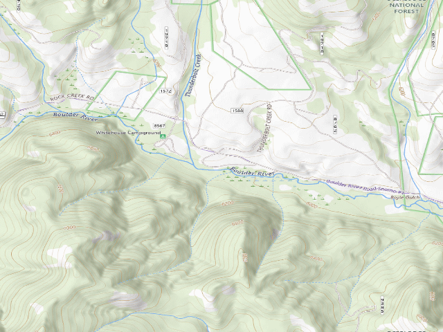 USGS topographic map of Boulder River N-032A