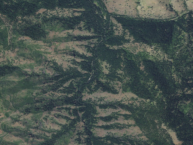 Aerial image of Boundary Campground