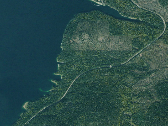 Aerial image of Boundary Mtn Site 1