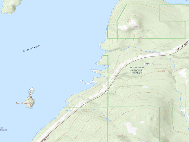 USGS topographic map of Boundary Mtn Site 4