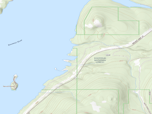 USGS topographic map of Boundary Mtn Site 6