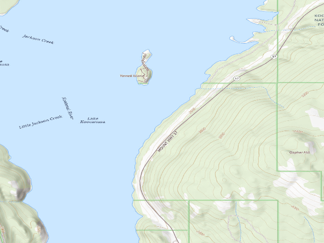 USGS topographic map of Boundary Mtn Site 8