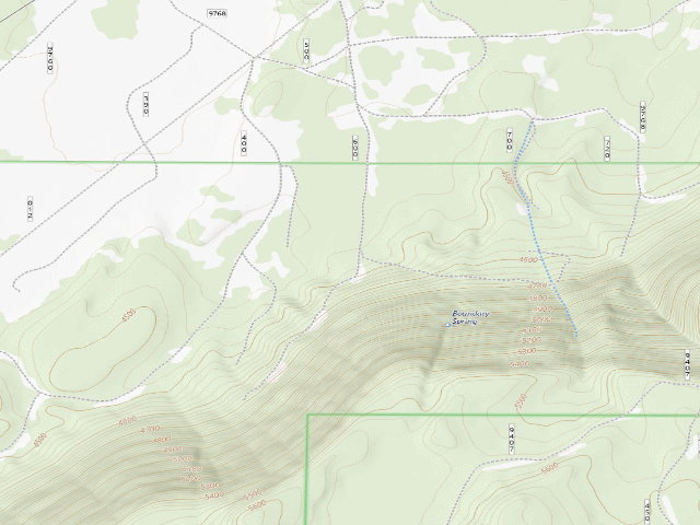 USGS topographic map of Boundary Spring