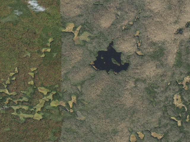 Aerial image of Bourn Pond