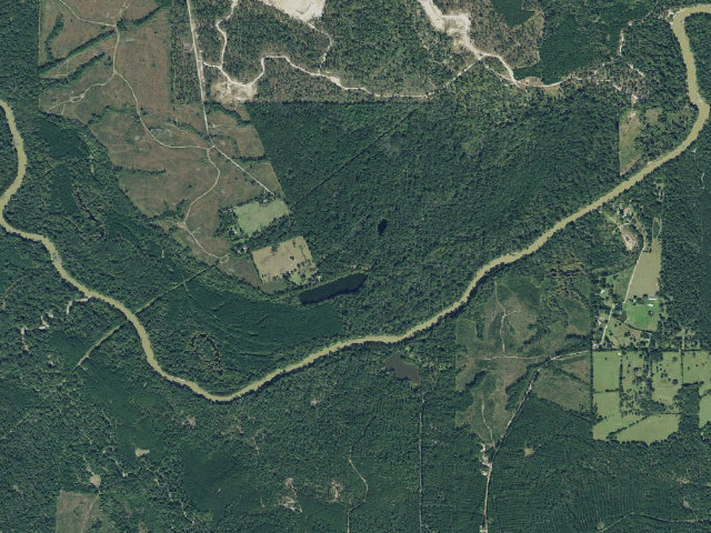 Aerial image of Bouton Lake Campground