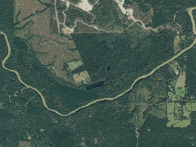 Aerial image of Bouton Lake