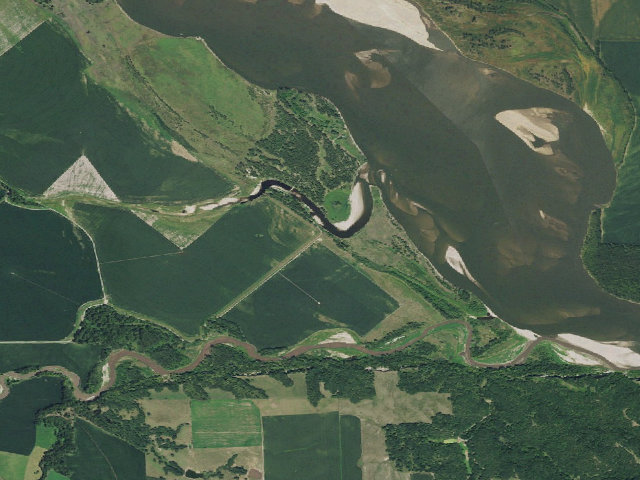 Aerial image of Bow Creek Recreation Area (Missouri NRR)