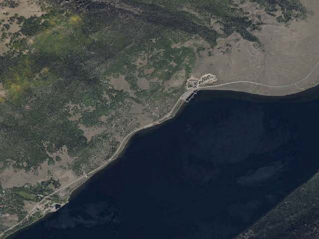 Aerial image of Bowery Creek Campground