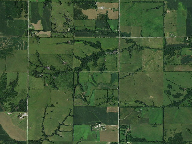 Aerial image of Bowwood WMA