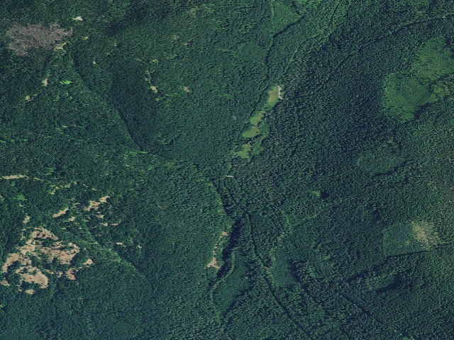 Aerial image of Box Canyon Horse Camp