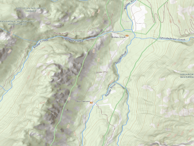 USGS topographic map of Boxcanyon-North-02
