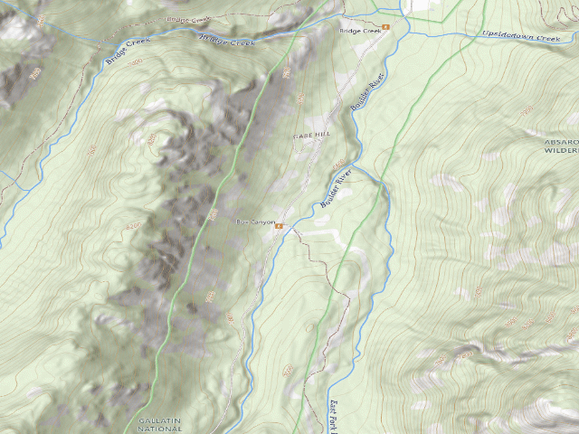 USGS topographic map of Boxcanyon02