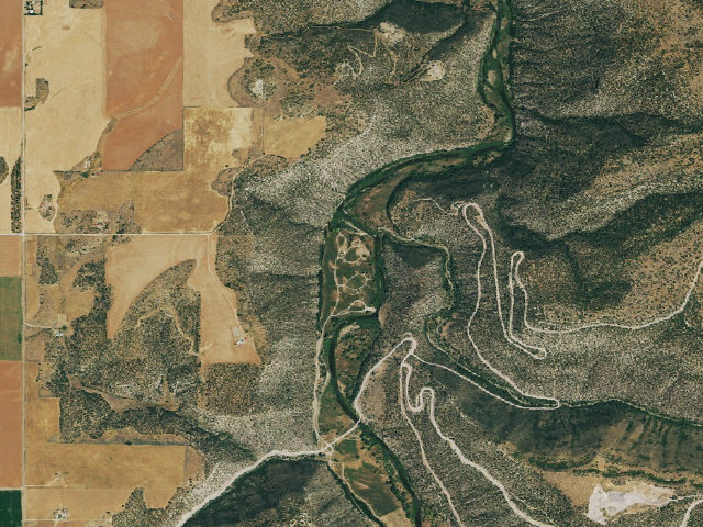 Aerial image of Bradfield Campground