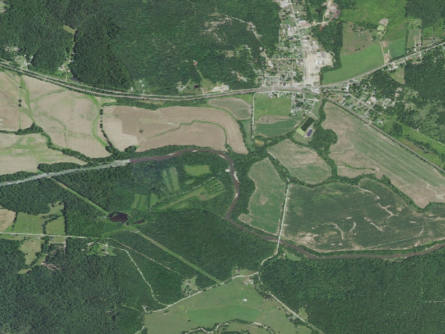 Aerial image of Bradley A. Hammer Memorial Conservation Area