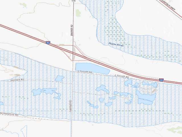 USGS topographic map of Brady WMA