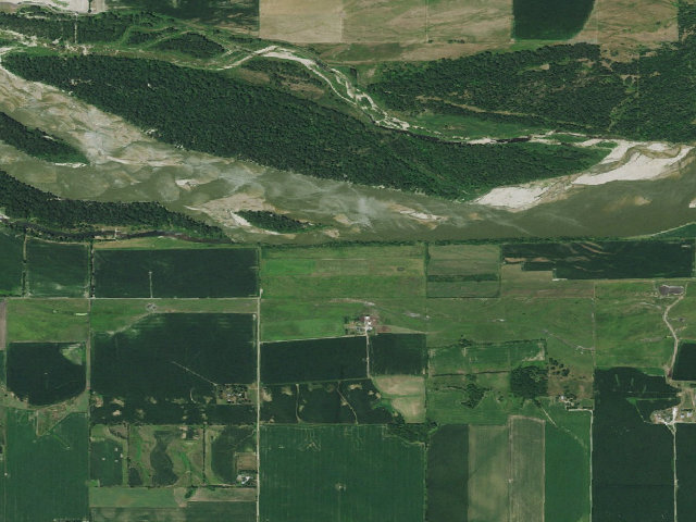 Aerial image of Bramble WMA