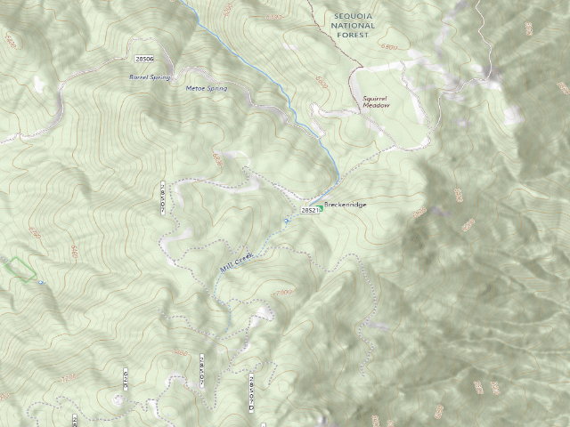 USGS topographic map of Breckenridge Campground