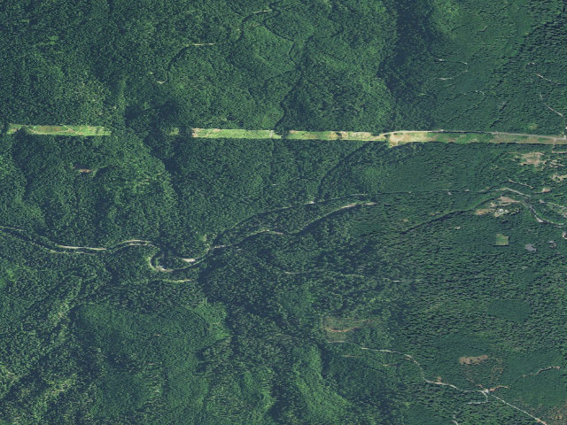 Aerial image of Breitenbush Campground