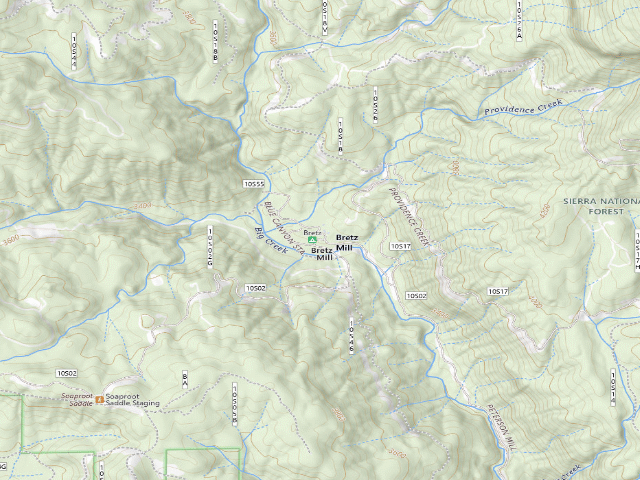 USGS topographic map of Bretz