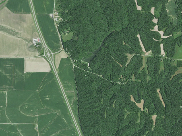 Aerial image of Brickyard Hill Conservation Area