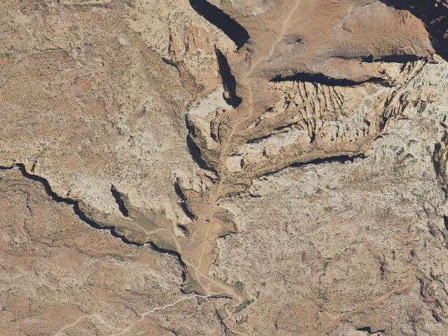 Aerial image of Bride Canyon Designated Dispersed Camping Area