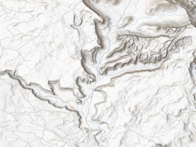 USGS topographic map of Bride Canyon Designated Dispersed Camping Area