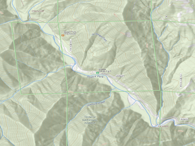 USGS topographic map of Bridge Camp Cg-F