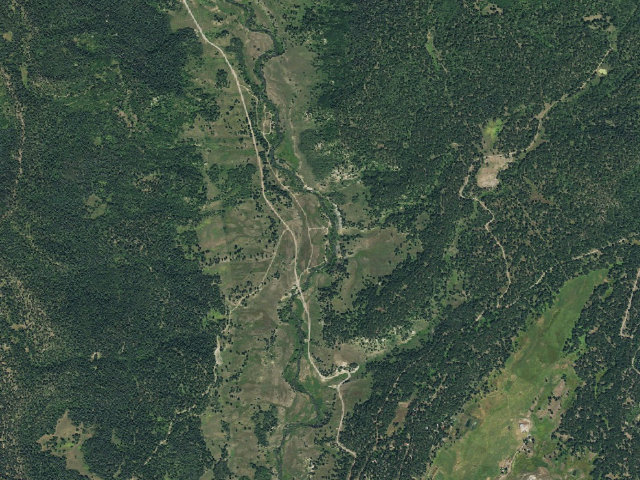 Aerial image of Bridge Campground 