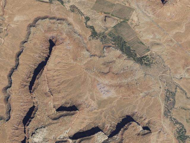 Aerial image of Bridger Jack Designated Campsite #7