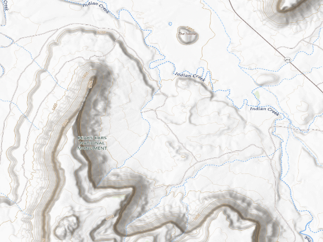USGS topographic map of Bridger Jack Designated Campsite #7