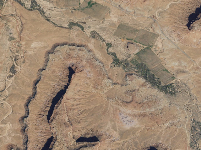 Aerial image of Bridger Jack Designated Campsite
