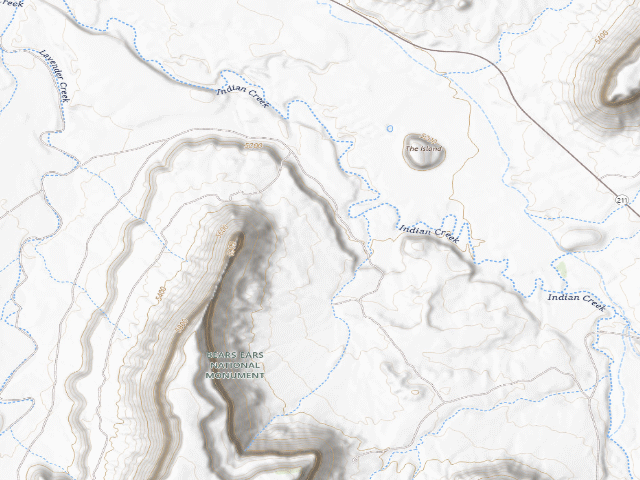 USGS topographic map of Bridger Jack Designated Campsite