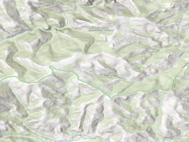 USGS topographic map of Bridgercr03