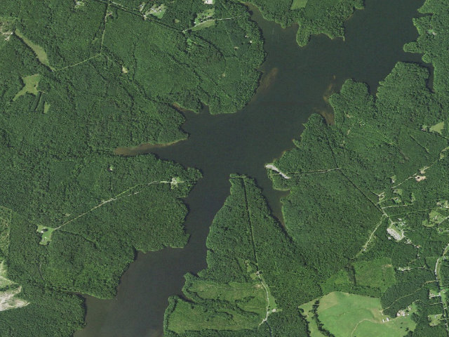 Aerial image of Briery Creek WMA