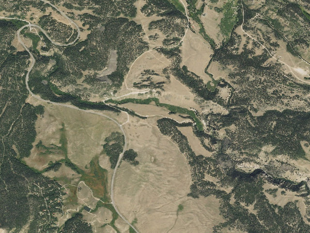 Aerial image of Bristol Head Campground