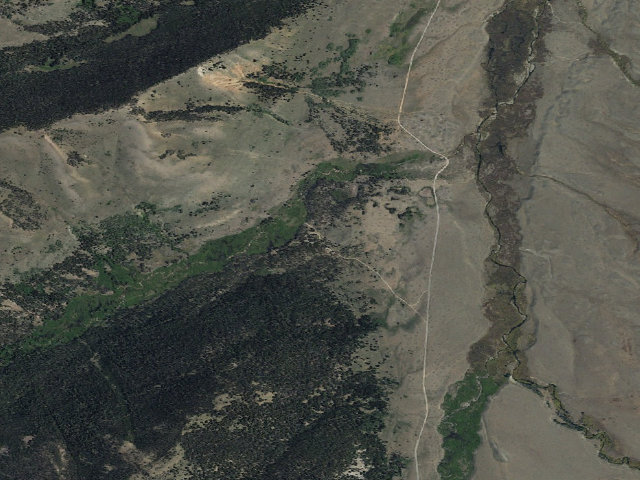 Aerial image of Broad Canyon Campground/Trailhead
