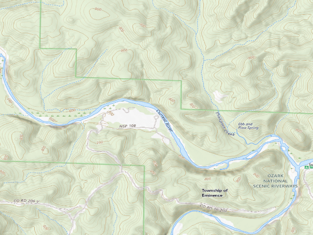 USGS topographic map of Broadfoot Campground