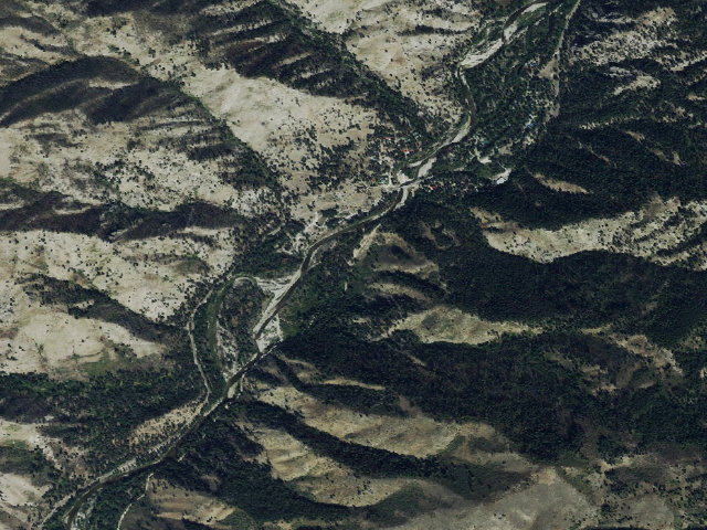 Aerial image of Bronco Gulch Dispersed Camp